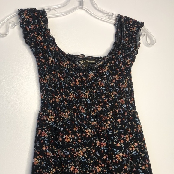 GYPSIES & MOONDUST FLORAL SPRING BABY DOLL DRESS SIZE XS - Picture 3 of 9